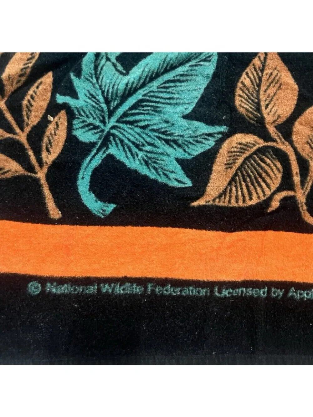 Vintage National Wildlife Federation Beach Towel 90s Sheep Mountain Nature Retro